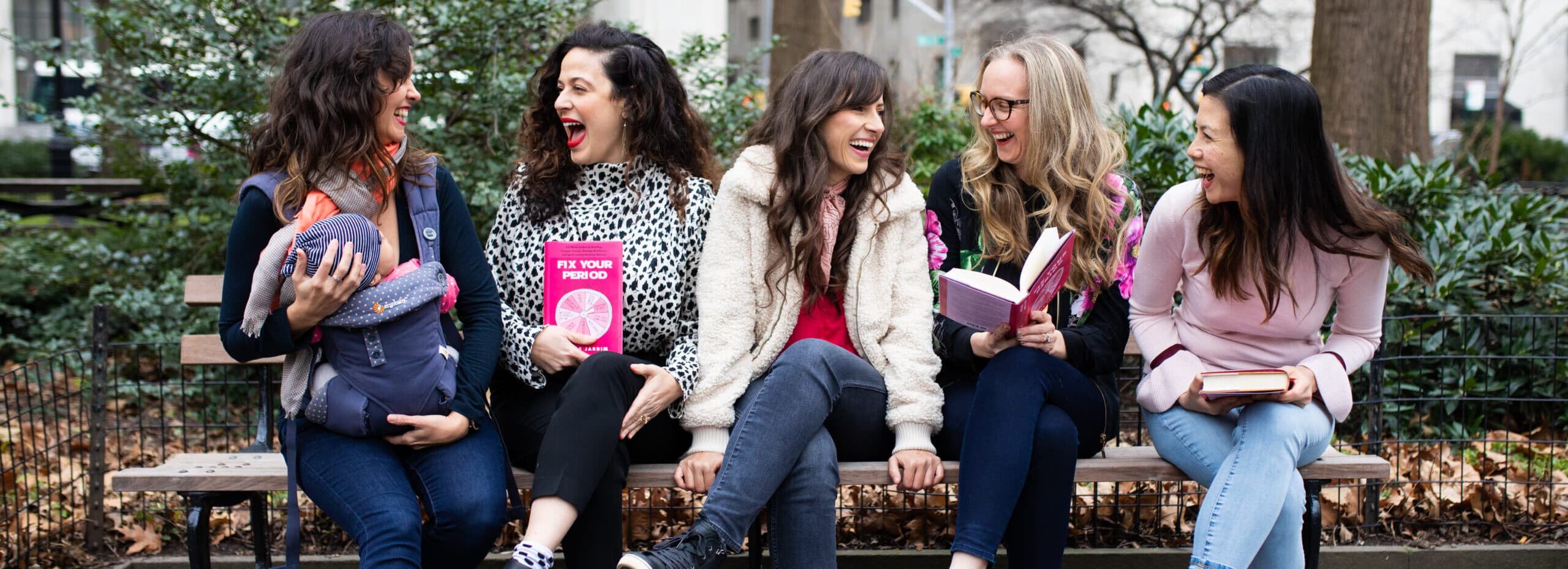 Nicole Jardim with fellow practitioners and Fix Your Period readers
